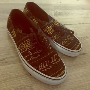 Gold and Black Vans